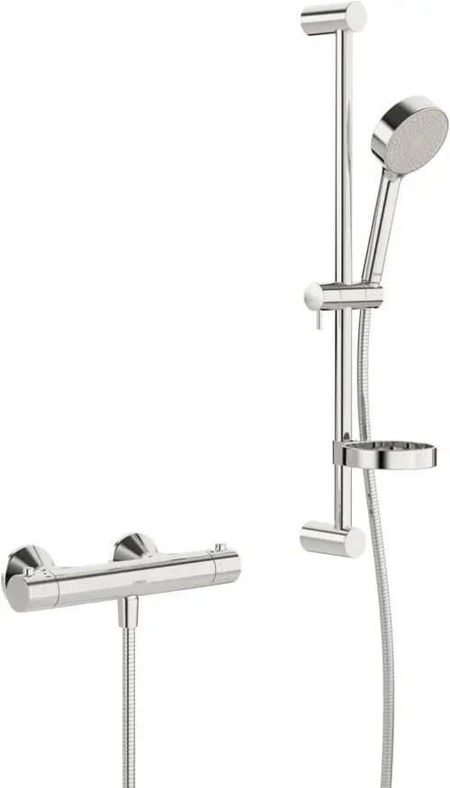 HANSA Brausebatterie mit Brausegarnitur HANSAUNITA 4813 1-strahlig DN15 Chrom, 48130121, Artikel in Kategorie